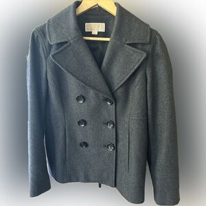 Michael Kors Grey wool blend peacoat
